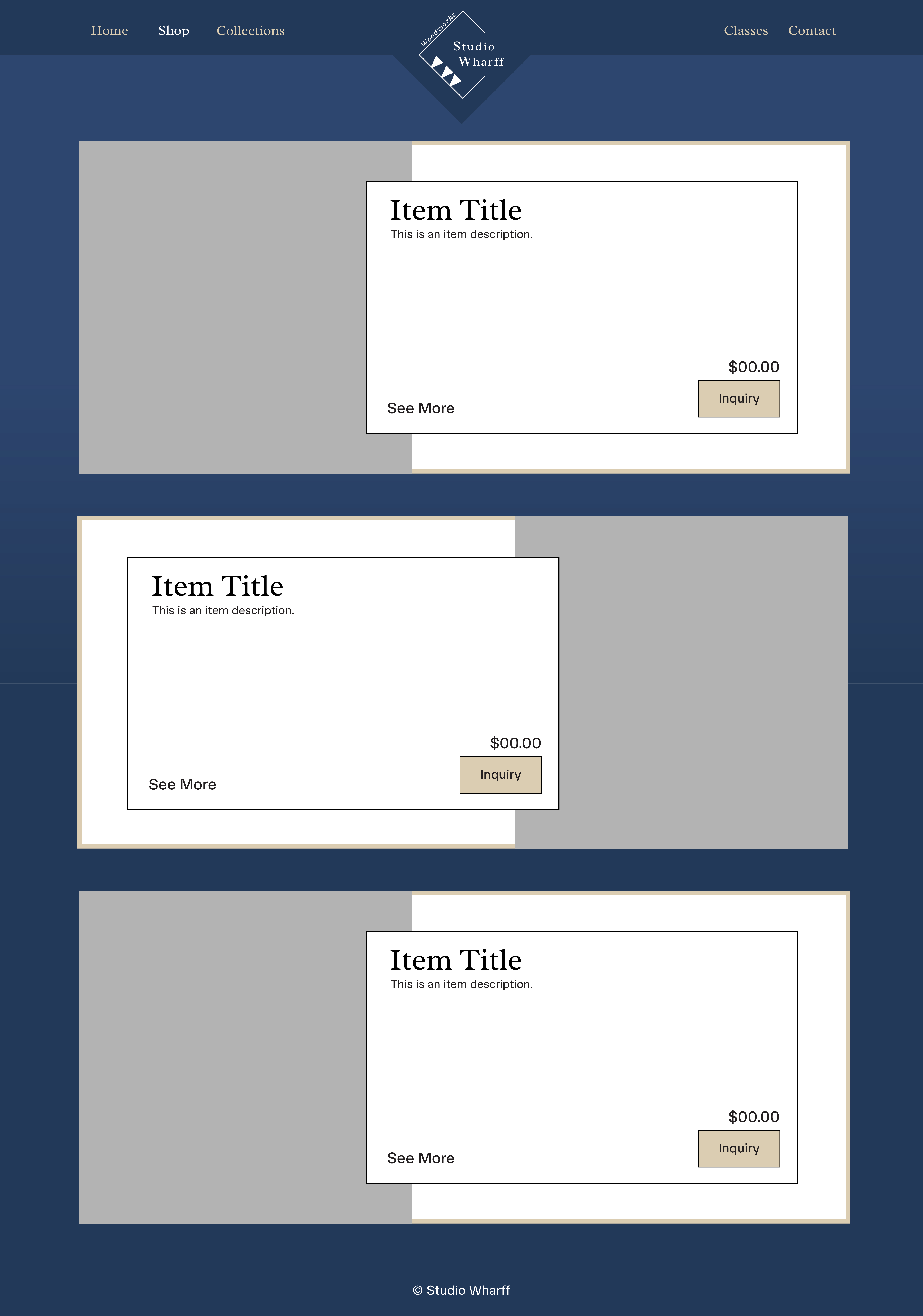 Studio Wharff Shop Page