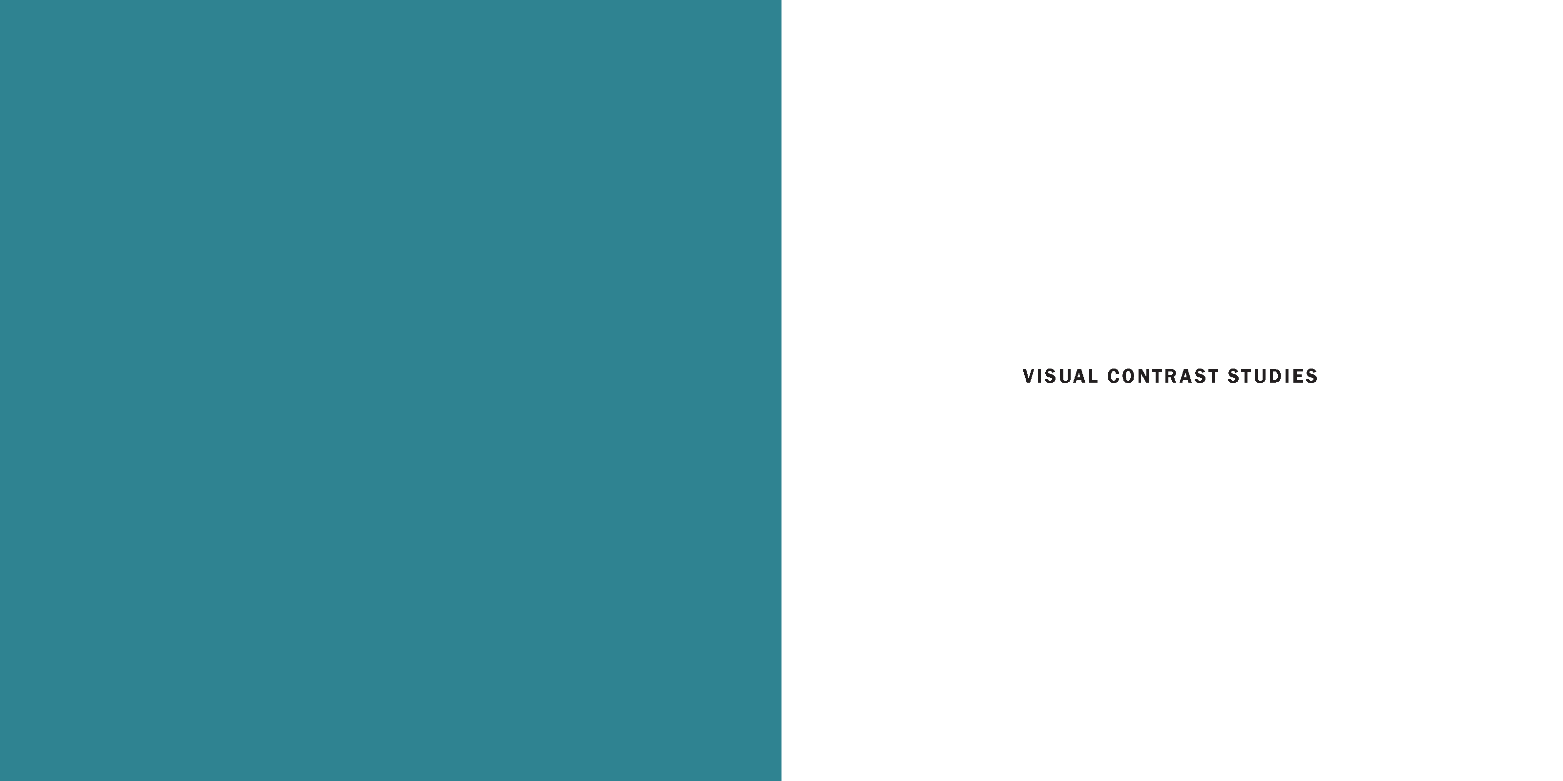 Visual Contrast Studies Flyleaf and Title Sheet
